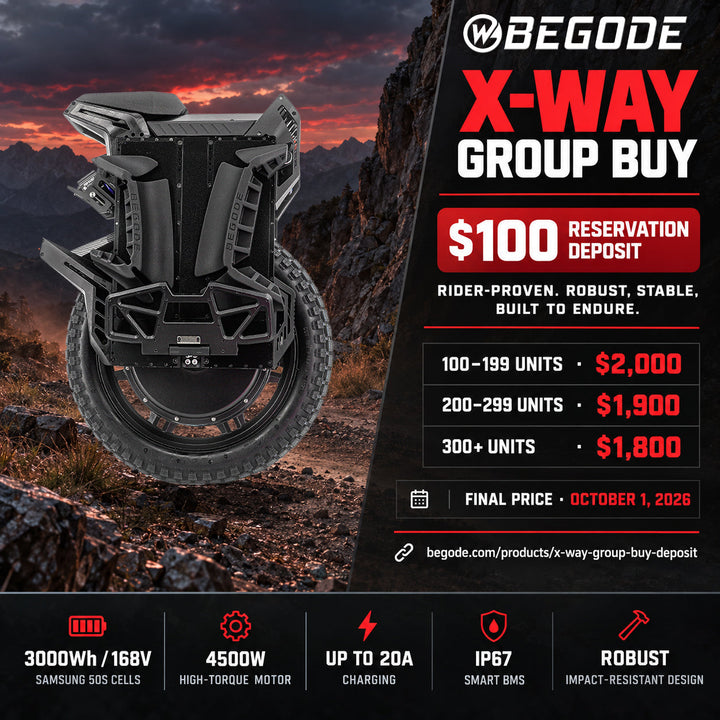 BEGODE X-Way Global Group Buy — Reserve with $100